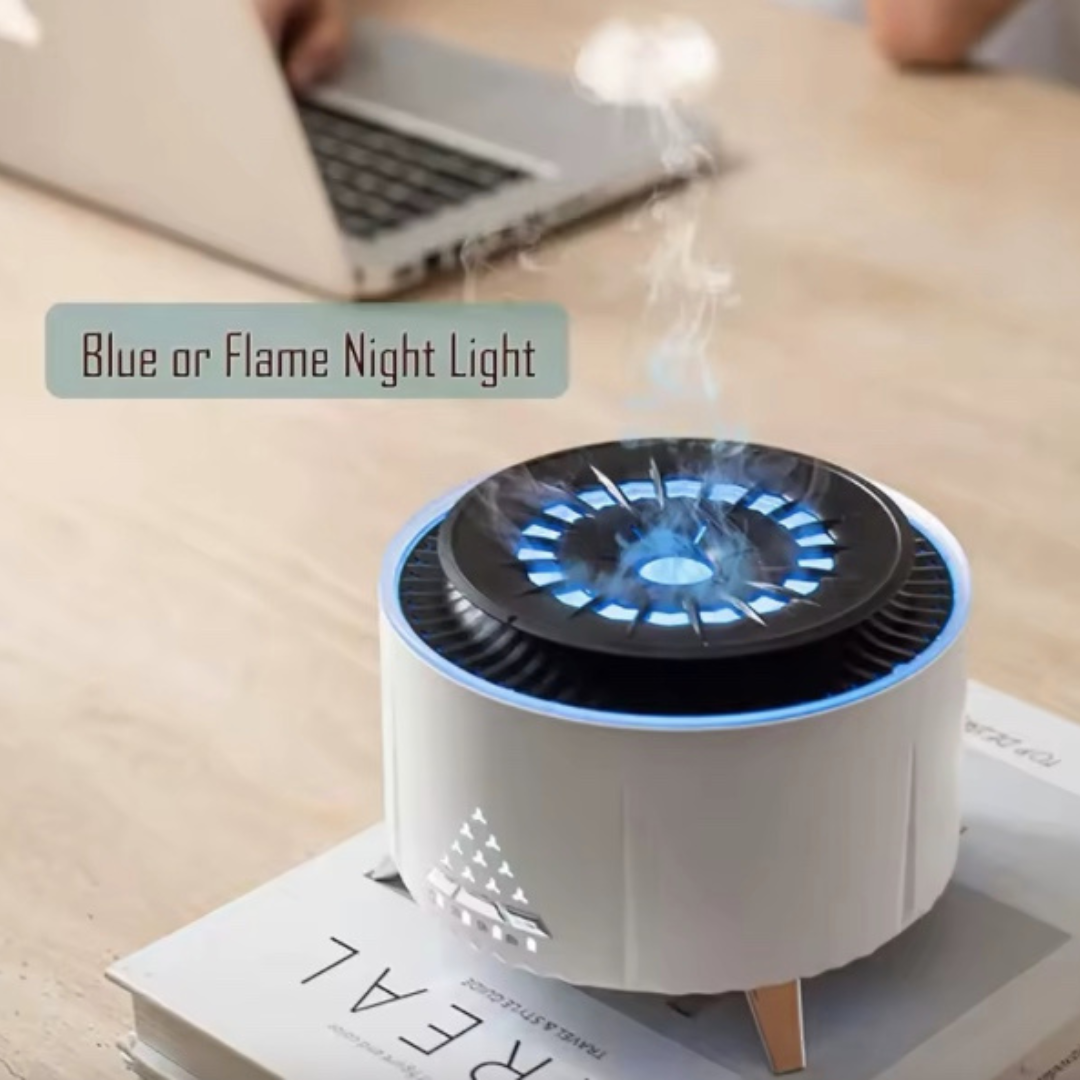 diffuser with jellyfish, mist and fire effect.