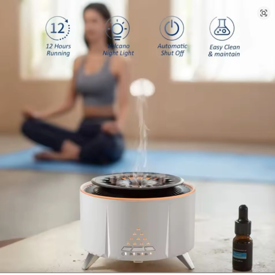 diffuser with jellyfish, mist and fire effect.