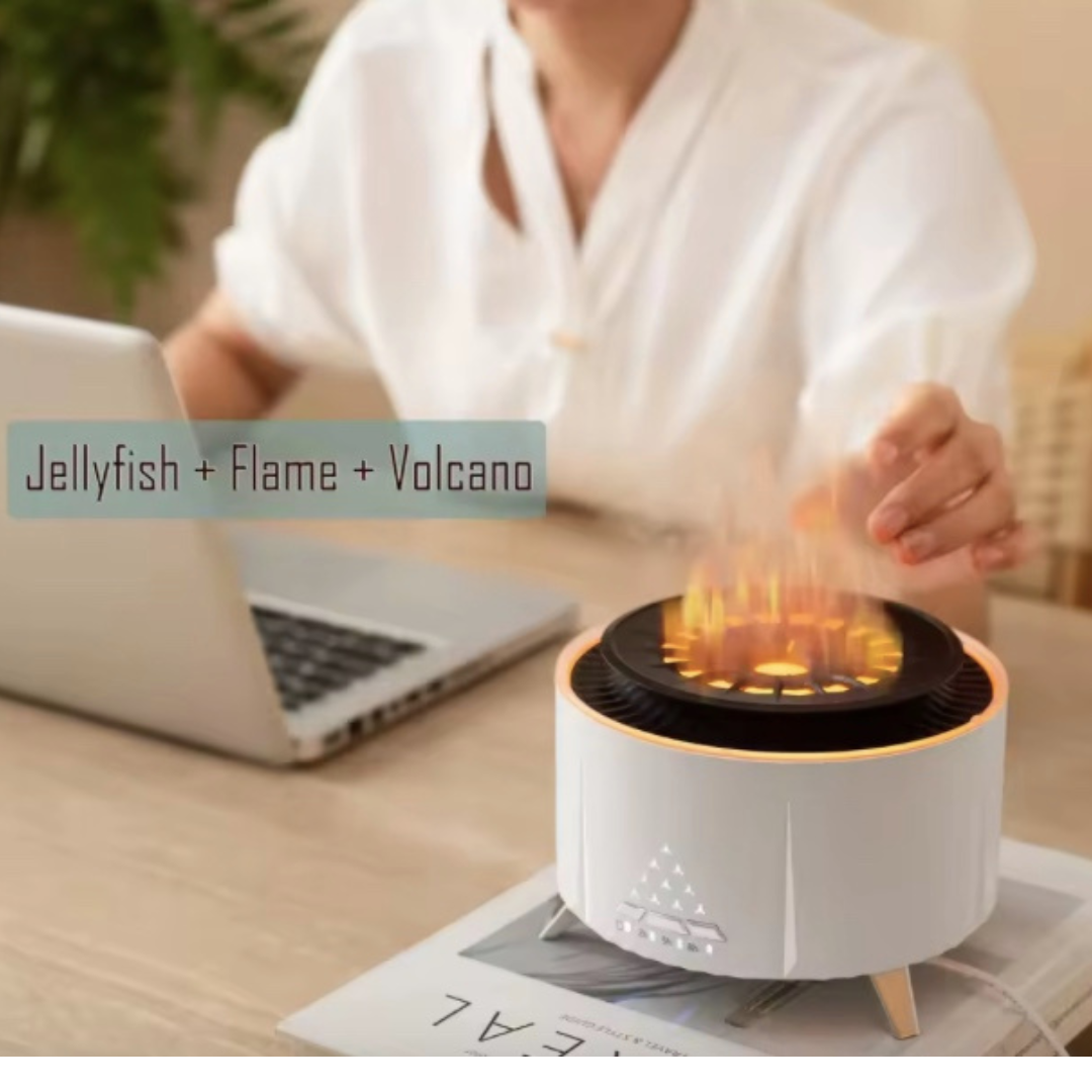 diffuser with jellyfish, mist and fire effect.